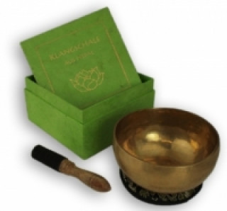 Joc / Jucărie Klangschalen-Set Box 2 bedruckt Lotusblüte grün 