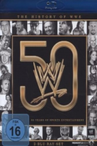 Video THE HISTORY OF WWE: 50 YEARS OF SPORTS ENTERTAINMENT, 2 Blu-rays Hulk Hogan