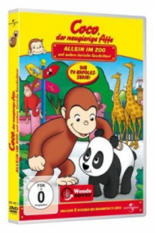 Videoclip Coco, der neugierige Affe - Allein im Zoo und andere tierische Geschichten!, 1 DVD Margret Rey