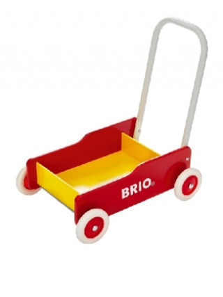 Spiel/Spielzeug BRIO 31350 Lauflernwagen Rot-Gelb - Der schwedische Klassiker für Kinder ab 9 Monaten - Verstellbarer Handgriff zum Anpassen an die Größe des Kindes u RIO®