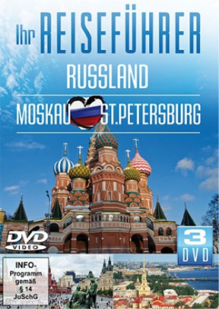 Videoclip Ihr Reiseführer, Russland - Moskau, St.Petersburg, 3 DVDs 