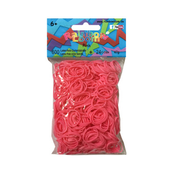 Hra/Hračka Rainbow Loom® Gummibänder Pink 
