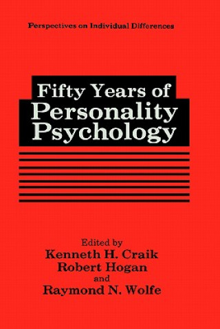 Kniha Fifty Years of Personality Psychology Kenneth H. Craik