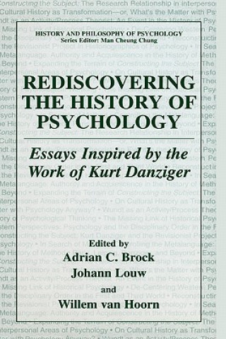 Książka Rediscovering the History of Psychology Adrian Brock