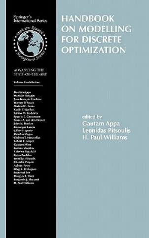 Book Handbook on Modelling for Discrete Optimization Gautam M. Appa