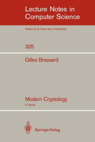 Książka Modern Cryptology Gilles Brassard