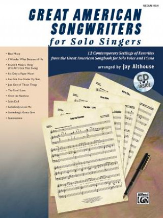 Könyv Great American Songwriters for Solo Singers - Medium High, w. Audio-CD 