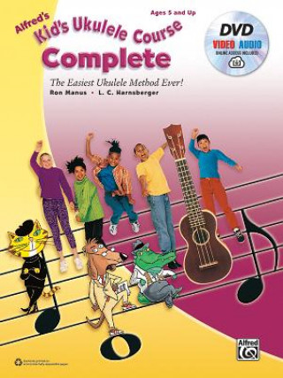 Carte Alfred's Kid's Ukulele Course Complete, m. 1 MP3-CD + 1 DVD Ron Manus
