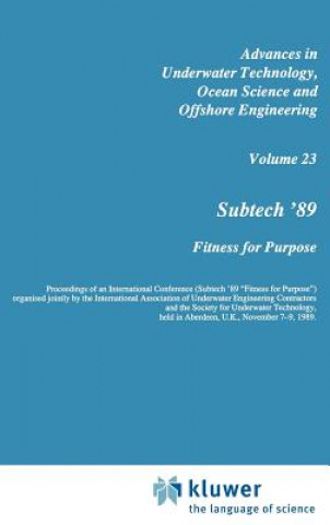 Buch Subtech '89 Society for Underwater Technology (SUT)