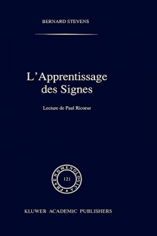 Kniha L'Apprentissage DES Signes : Lecture De Paul Ricoeur B. Stevens