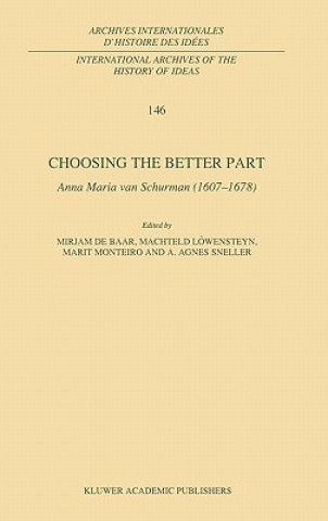 Knjiga Choosing the Better Part M. P. De Baar