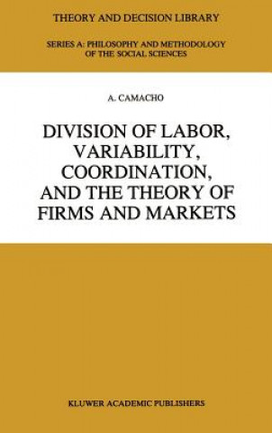 Könyv Division of Labor, Variability, Coordination, and the Theory of Firms and Markets A. Camacho