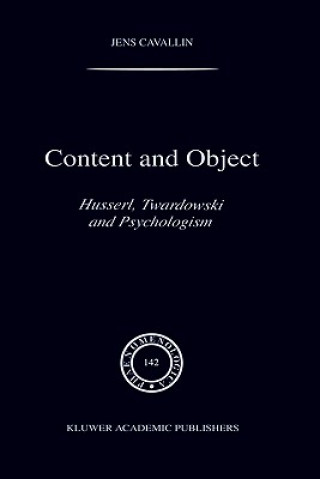Knjiga Content and Object J. Cavallin