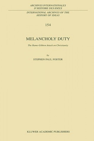 Kniha Melancholy Duty S. P. Foster