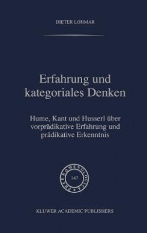 Kniha Erfahrung und Kategoriales Denken Dieter Lohmar