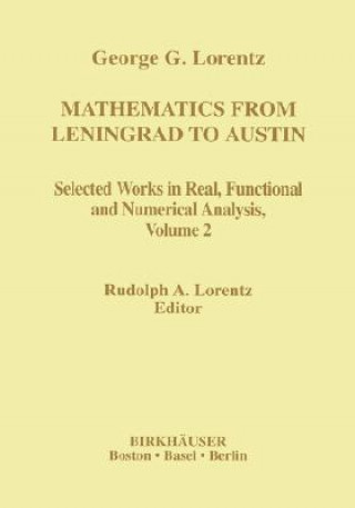 Knjiga Mathematics from Leningrad to Austin, Two-Volume Set Rudolph A. Lorentz