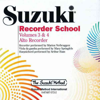 Audio Suzuki Recorder School, Alto Recorder, 2 Audio-CDs (AV). Vol.3+4 Shinichi Suzuki