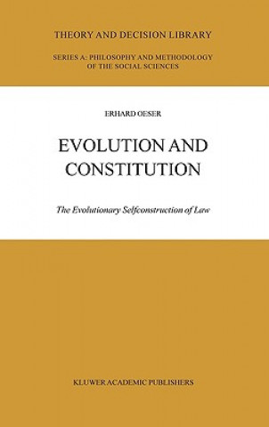 Kniha Evolution and Constitution Erhard Oeser