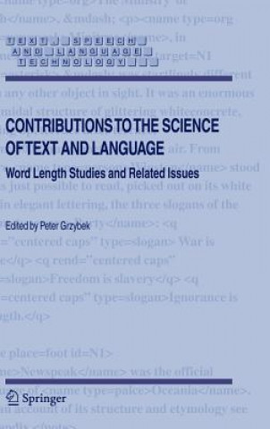 Книга Contributions to the Science of Text and Language Peter Grzybek