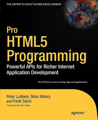 Kniha Pro HTML5 Programming Peter Lubbers