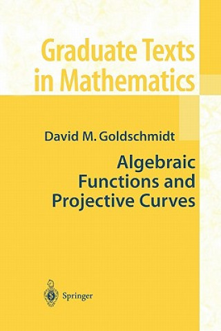 Kniha Algebraic Functions and Projective Curves David Goldschmidt