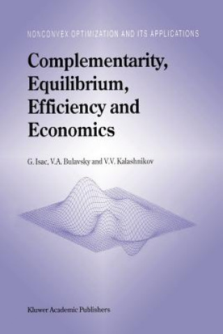 Livre Complementarity, Equilibrium, Efficiency and Economics G. Isac