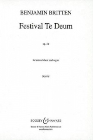 Buch Festival Te Deum, Chorpartitur (Orgelauszug) Benjamin Britten