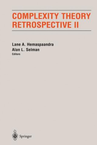 Książka Complexity Theory Retrospective II Lane A. Hemaspaandra