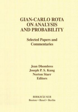 Kniha Gian-Carlo Rota on Analysis and Probability Jean Dhombres