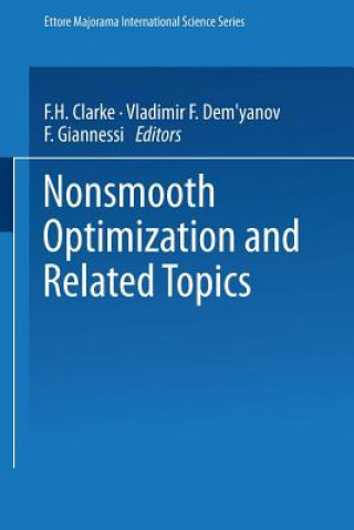 Könyv Nonsmooth Optimization and Related Topics F. H. Clarke