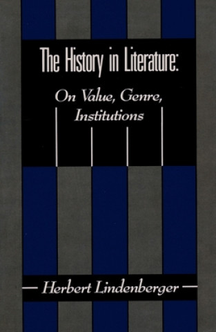 Livre History in Literature Herbert Lindenberger