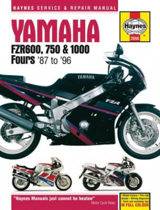 Kniha Yamaha FZR 600, 750, 1000 Fours (87 - 96) Anon