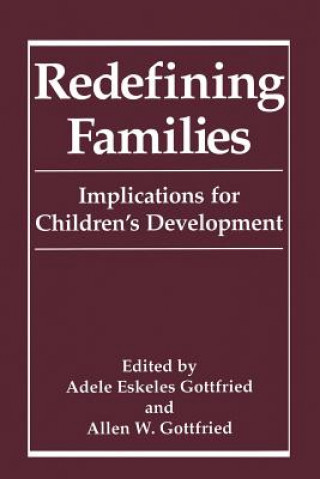 Książka Redefining Families Adele Eskeles Gottfried