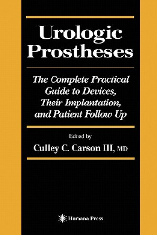 Könyv Urologic Prostheses Culley C. III Carson