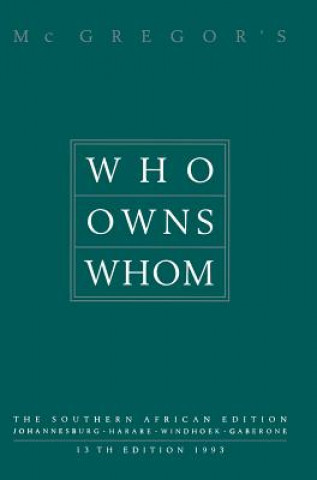 Book Who Owns Whom R. McGregor