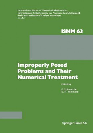Kniha Improperly Posed Problems and Their Numerical Treatment G. Hämmerlin