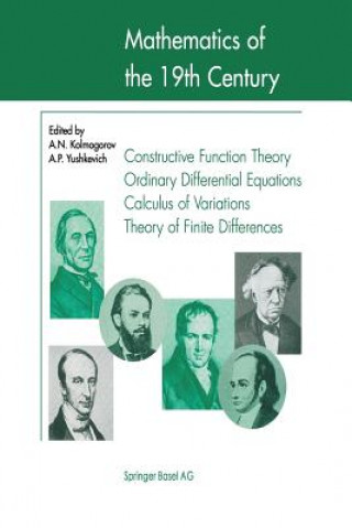 Carte Mathematics of the 19th Century A. N. Kolmogorov
