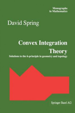 Kniha Convex Integration Theory David Spring