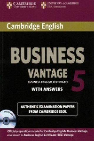 Kniha Cambridge BEC, Vantage 5, Student's Book with answers and 2 Audio CDs 