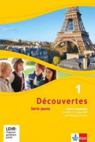 Carte Découvertes. Série jaune (ab Klasse 6). Ausgabe ab 2012 - Cahier d'activités mit MP3-CD, Video-DVD und Übungssoftware. Bd.1 