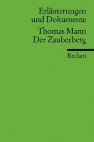 Könyv Thomas Mann 'Der Zauberberg' Thomas Mann