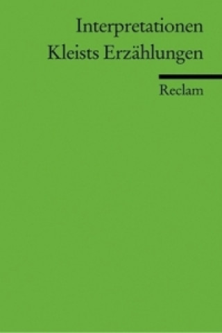 Kniha Kleists Erzählungen Walter Hinderer