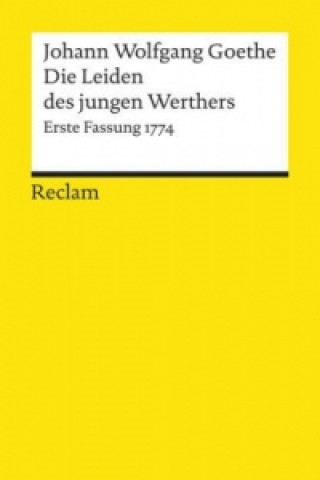 Book Die Leiden des jungen Werthers Johann W. von Goethe