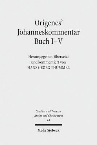 Carte Origenes' Johanneskommentar Buch I-V Origenes