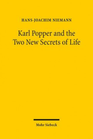 Kniha Karl Popper and the Two New Secrets of Life Hans-Joachim Niemann