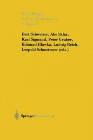 Könyv Selecta Mathematica. Bd.I Karl Menger