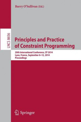 Carte Principles and Practice of Constraint Programming Barry O'Sullivan