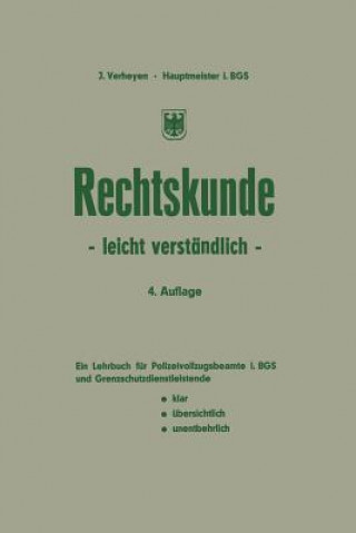 Book Rechtskunde -- Leicht Verstandlich Josef Verheyen