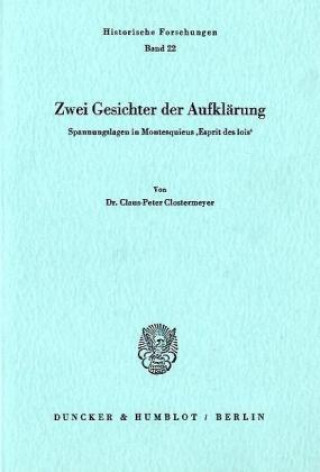 Kniha Zwei Gesichter der Aufklärung. Claus-Peter Clostermeyer