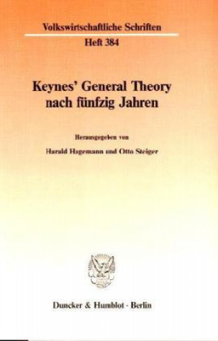Carte Keynes' General Theory nach fünfzig Jahren. Harald Hagemann